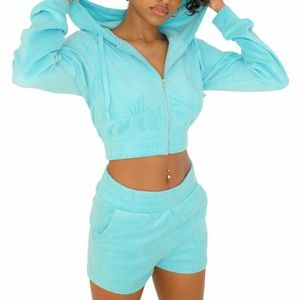 Terry cloth two piece set